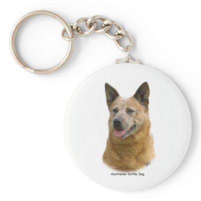 Aust Cattle Dog 9K009D-19 Keychains by TraffordPhotos