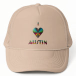 Austin -- Blue Green & Burgundy Hats
