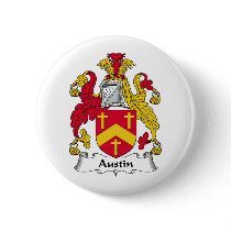 Austin Family Crest Pinback Buttons