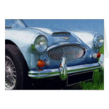 Austin Healey 3000 Greeting Card