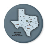 Austin Isle Refrigerator Magnet