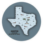 Austin Isle Round Sticker