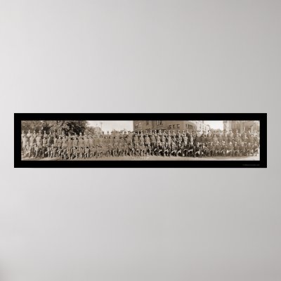Austin, MN National Guard Photo 1917 Poster by lc_panoramicphotos