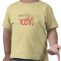 Austin Skyline Design Tshirts