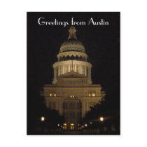 austin texas state capitol building post card