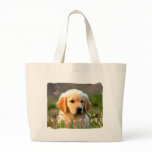 Austin The Golden Labrador Canvas Bags