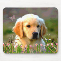 Austin The Golden Labrador Mouse Mat