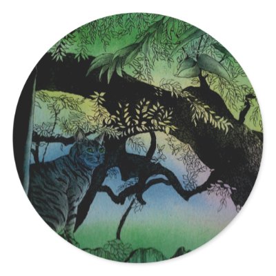 Austin Tree Cat Sticker by mozache