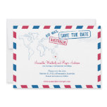 Australia Air Mail Wedding Save The Date invitations
