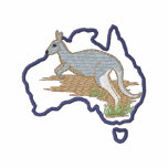 Australia and Kangaroo embroidered shirts