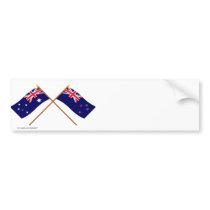 Australia and New Zealand Crossed Flags