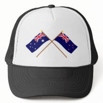 Australia and New Zealand Crossed Flags