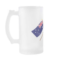 Australia and New Zealand Crossed Flags Coffee Mug