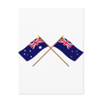 Australia and New Zealand Crossed Flags