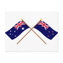 Australia and New Zealand Crossed Flags
