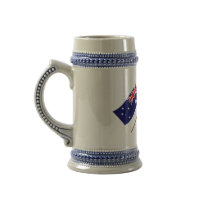 Australia and United States Crossed Flags Mug