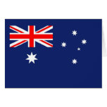 Australia Aussie Australian flag Cards