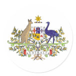 Australia, Australia Round Sticker