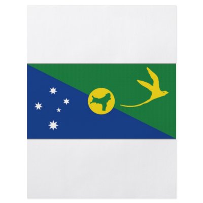 Australia Christmas Island Flag Personalized Flyer by All_Flags