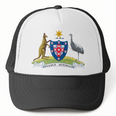 Australia Coat of Arms (1908) Hat by FlagTshirts