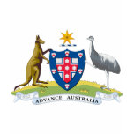 Australia Coat of Arms (1908) t-shirts
