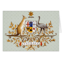 Australia Coat of Arms detail Greeting Card