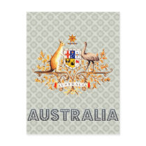 Australia Coat of Arms Postcard
