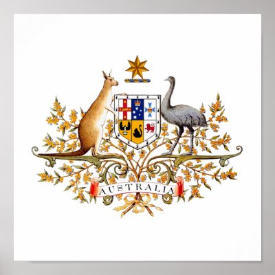 Australia Coat of Arms Posters by flagshirts