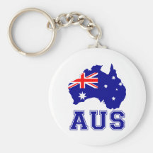 Australia Continent Key Chain
