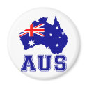 Australia Continent magnets