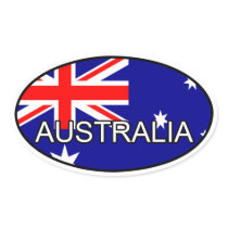 Australia Euro Sticker