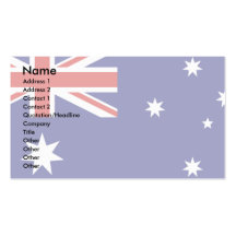 Australia Flag Business Card Template
