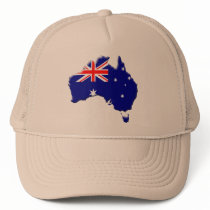 Australia-flag-country-bevelled-edge Hat
