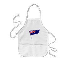 Australia flag in the wind apron