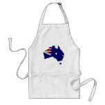 Australia flag map apron