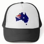 Australia Flag Map full size Hats