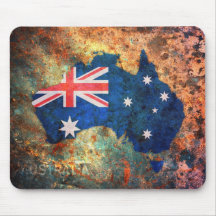 Australia Flag Map Mouse Mat