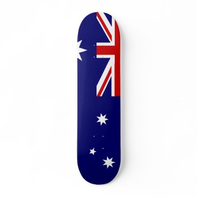 Australia Flag Skate Board by coolcountry