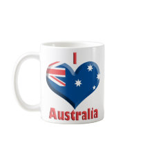 Australia Heart Mug