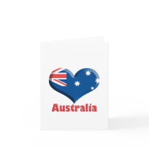 Australia Heart Notecard