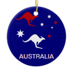 Australia Kangaroo and Southern Cross design Ornament