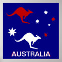 Australia Kangaroo and Southern Cross design posters