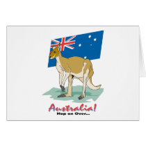 Australia Kangaroo Greeting Cards