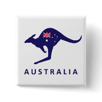 AUSTRALIA KANGAROO FLAG PIN