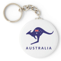 Australia Kangaroo Flag Key Chains