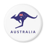 AUSTRALIA KANGAROO FLAG MAGNET