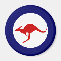 Australia kangaroo military aviation roundel fridge magnet