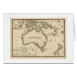Australia Map Drawn by Adrien Hubert Brue 1826 Card