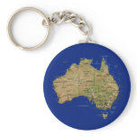 Australia Map Keychain