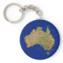 Australia Map Keychain